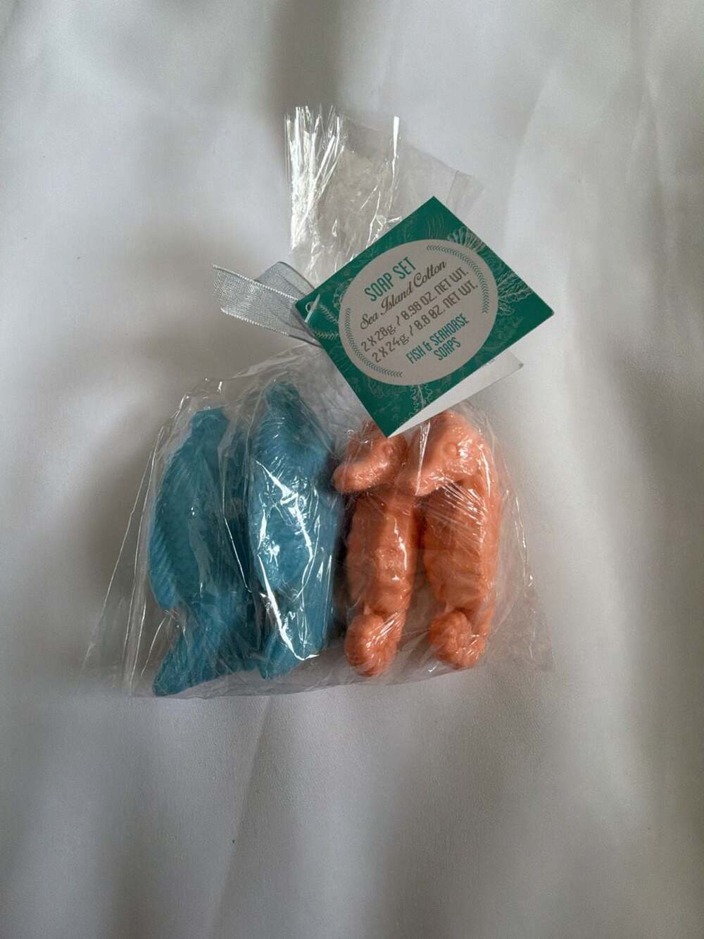 Sea Island Cotton Soap Set Fish & Seahorse Shaped Soaps